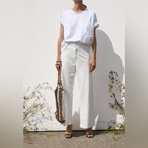 Zara BUNDLE Marine Straight BNWT and 2 pairs of TRF wide leg jeans